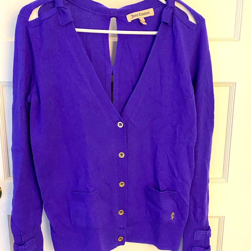 NWT Juicy Couture V-neck cardigan sweater